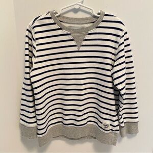 OshKosh B'gosh Boy's Long Sleeve Navy & White Stripe Top Size 7